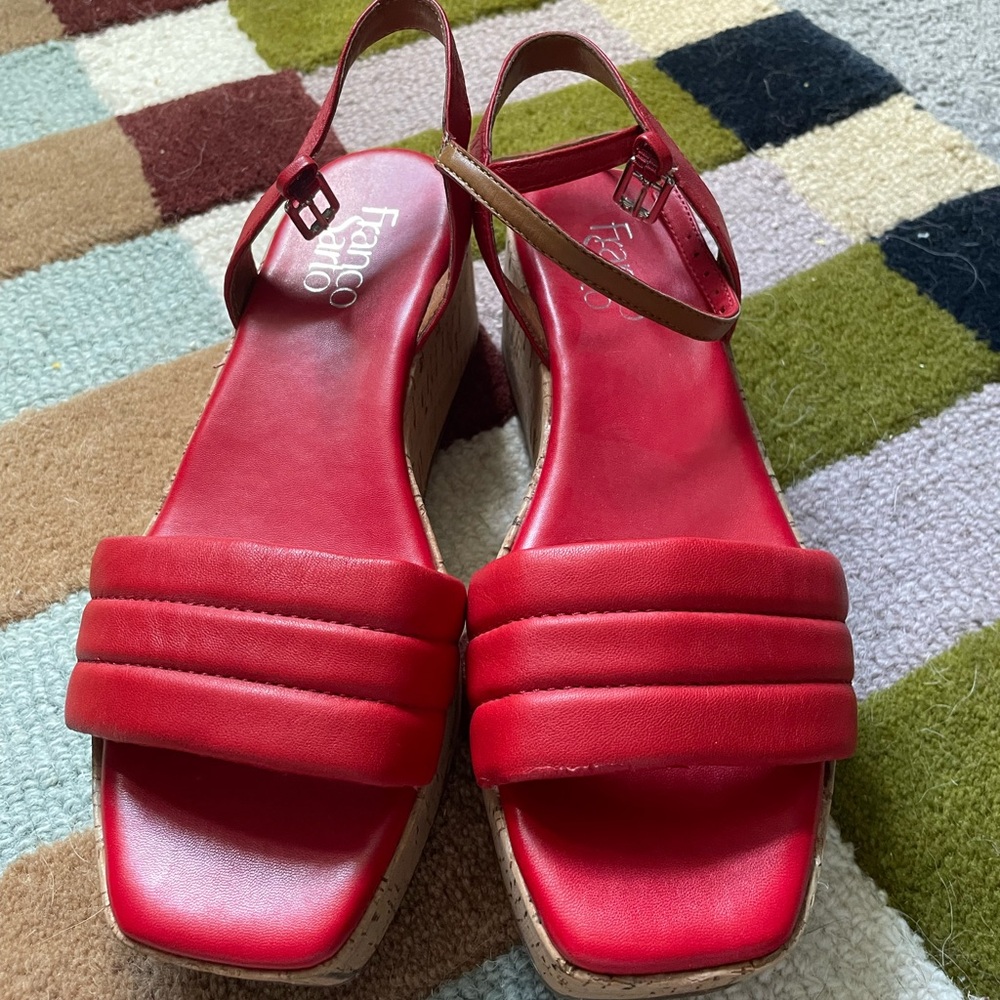 Franco Sarto Red Women's Sandals
